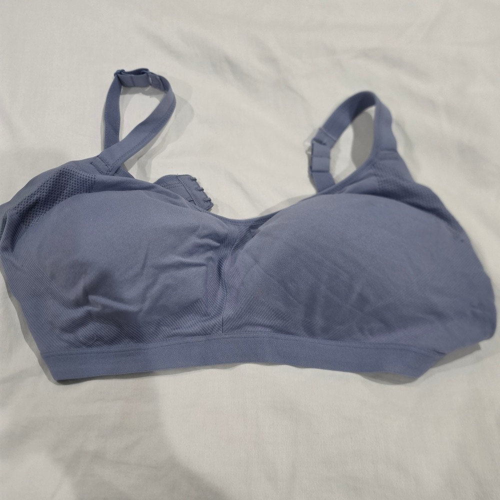 Warners Wireless Bra Womens XL Blue Excellent Seamless Padded RM3911W